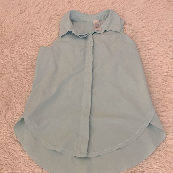 Barley worn ivivva light blue button up golf shirt - Picture 1 of 4